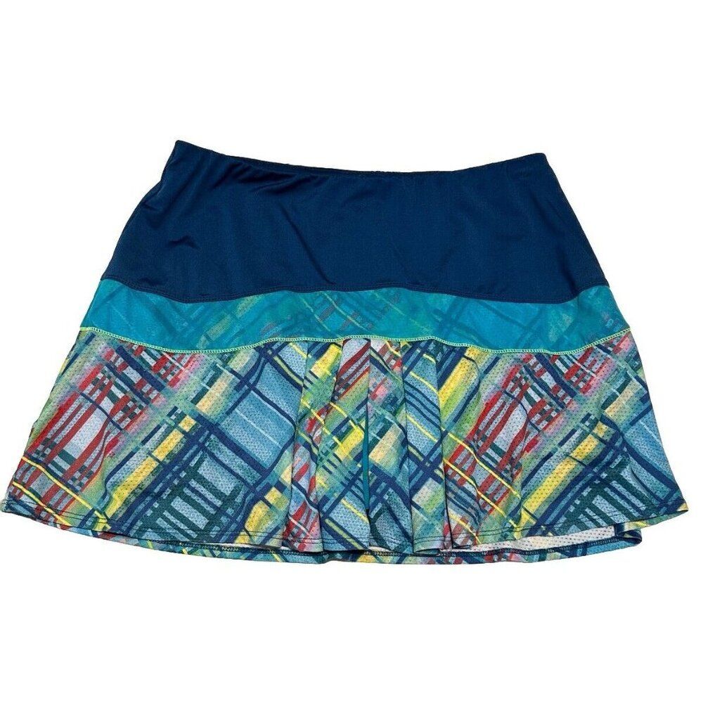 lucky in love Ladies Sz XL Tennis Golf pickleball skort Stretch pull on ruffle